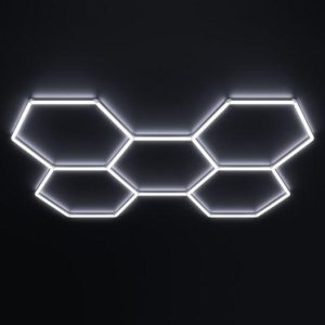 Hexagon Lighting 5 Grid System – Regular (2,3×1,68 m, 6500K)