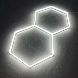 Éclairage LED hexagonal pour garage et showroom automobile ProDalle